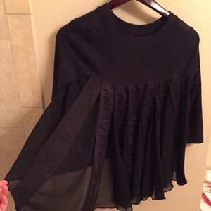 Anthropologie flowy back sweater, NEW, Unique